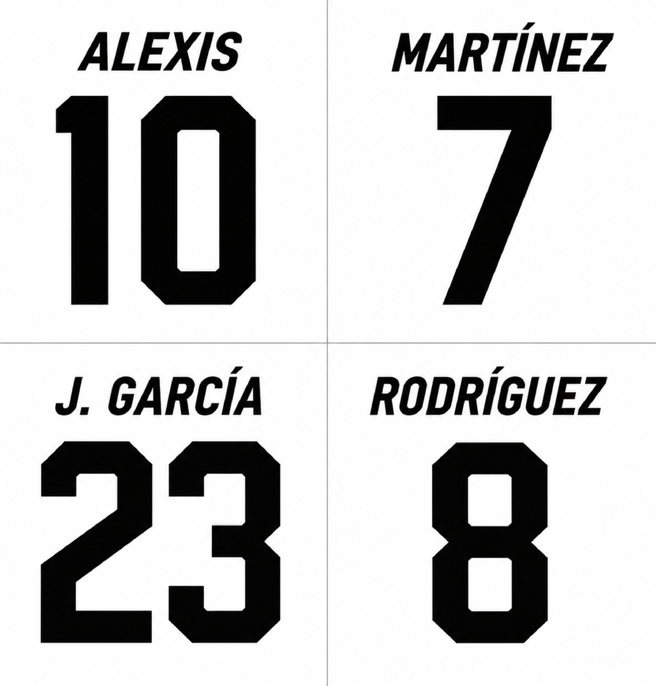 Hoja de nombres y numeros